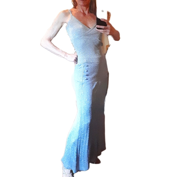 Zara silver maxi skirt - Picture 2 of 8